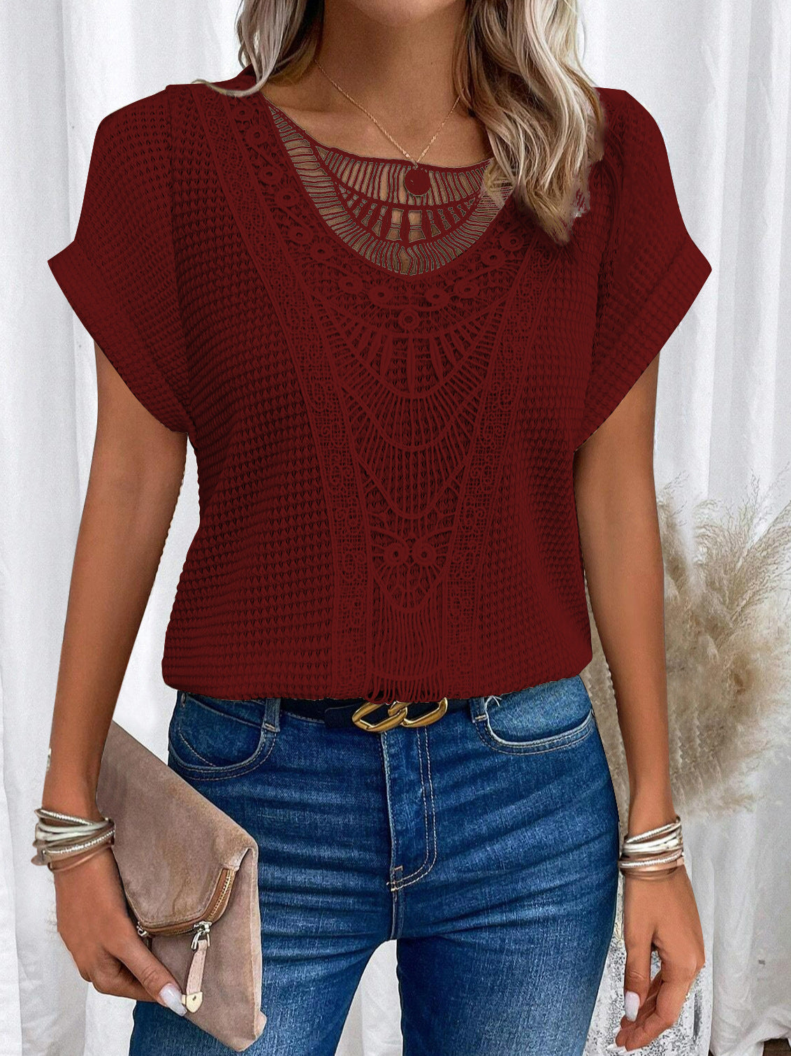 Fashion Ethnic Style Tops Women's Clothing