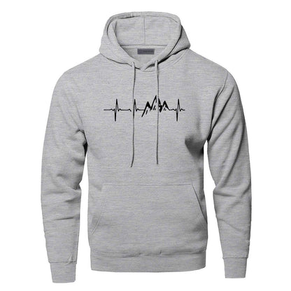 Beautiful Men's Polyester Fiber Compass Hoodie