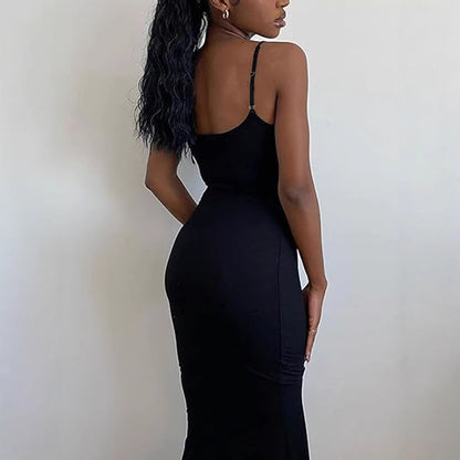 High Waist Skinny Sheath Fishtail Dress