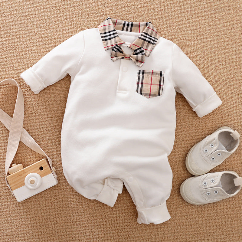 Gentleman's Baby Clothes, Long-sleeved Romper