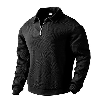 Lapel Zipper Men's Loose-fitting Sweatshirts