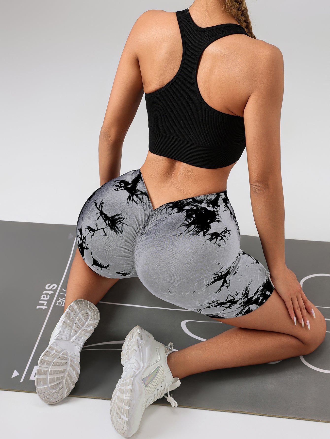 Women's Tie Dye High Waist Fitness