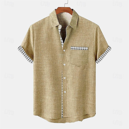 Ocean Fish Pattern Lapel Loose Sleeve T-Shirt
