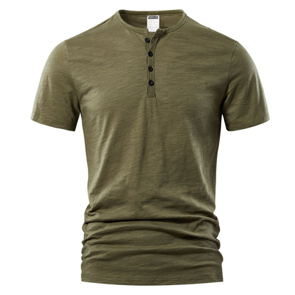 Men's Slub Cotton Short Sleeve