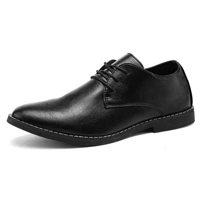 Casual Leather Men's Lace-up Wedding Shoes
