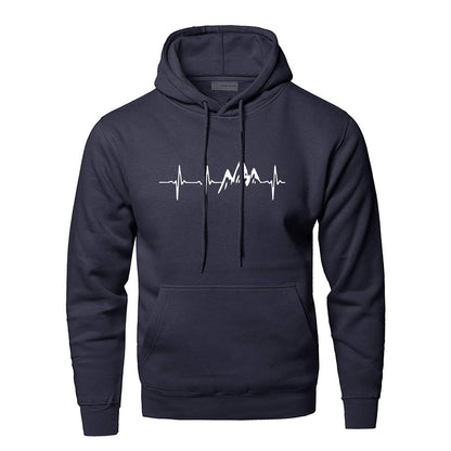 Beautiful Men's Polyester Fiber Compass Hoodie