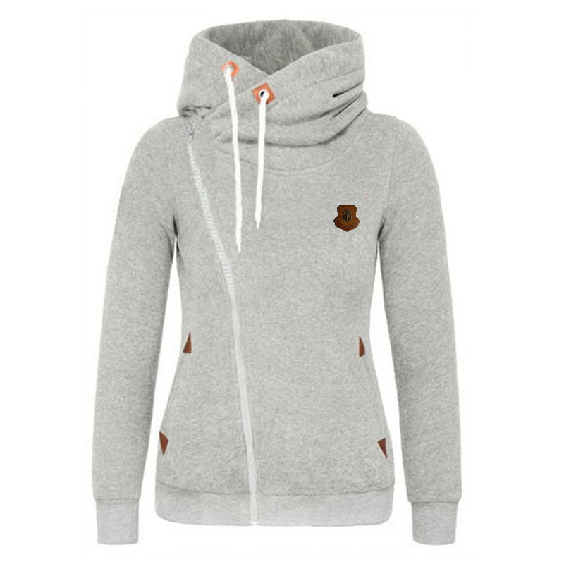Ladie'sCardigan Side Zipper Hoodie