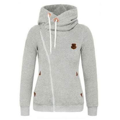 Ladie'sCardigan Side Zipper Hoodie