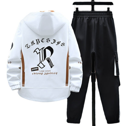 Men's Fall Jacket Trousers Leisure Set
