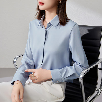 Graceful Satin Top Shirt