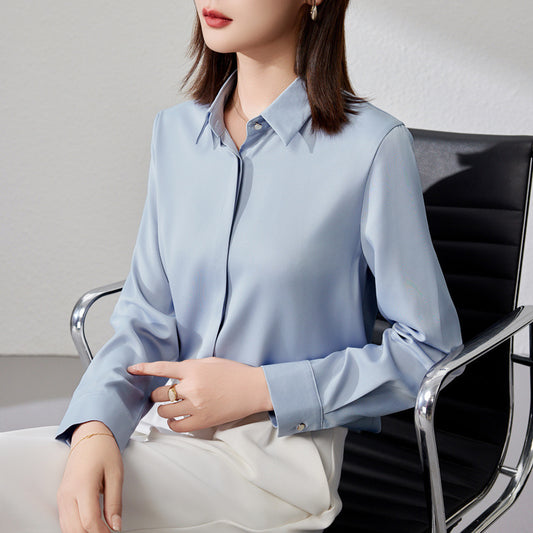 Graceful Satin Top Shirt