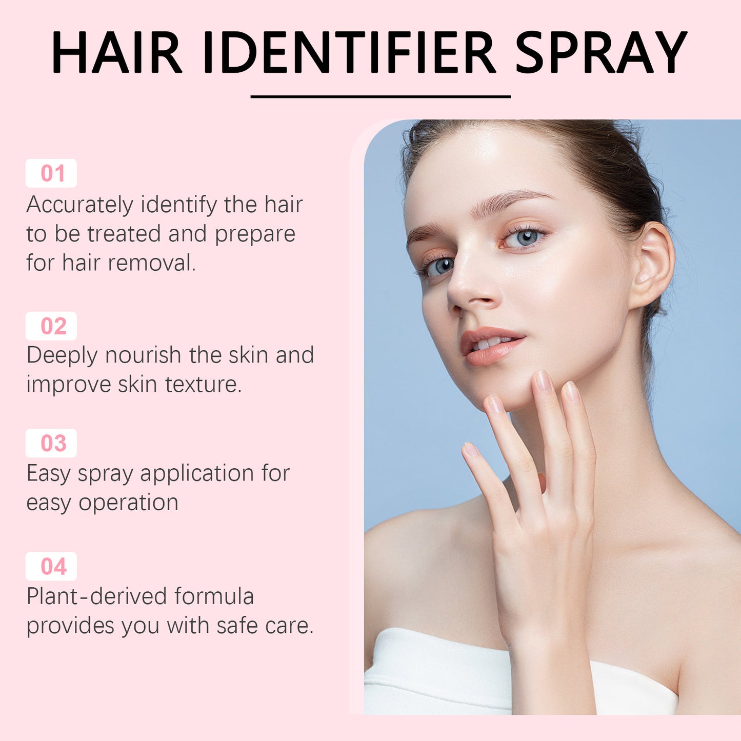 Hair Identifier Spray Set Face Shaving Skin Care
