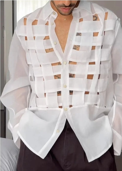 Nice Men's Fashion Woven Shirt