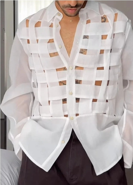 Nice Men's Fashion Woven Shirt