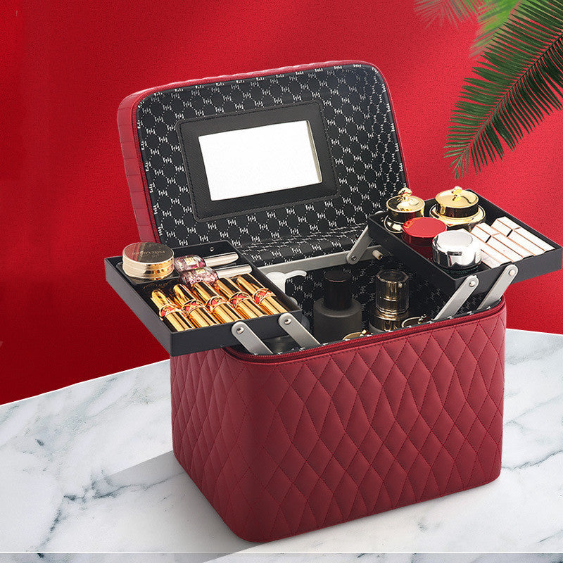 Large Capacity Portable Cosmetics Storage