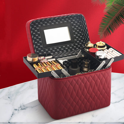 Large Capacity Portable Cosmetics Storage