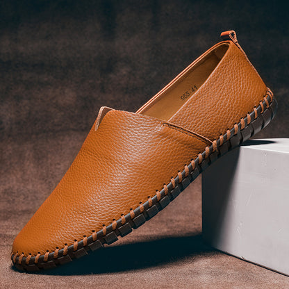 Beautiful Men's Gommino Layer Leather Slip-on