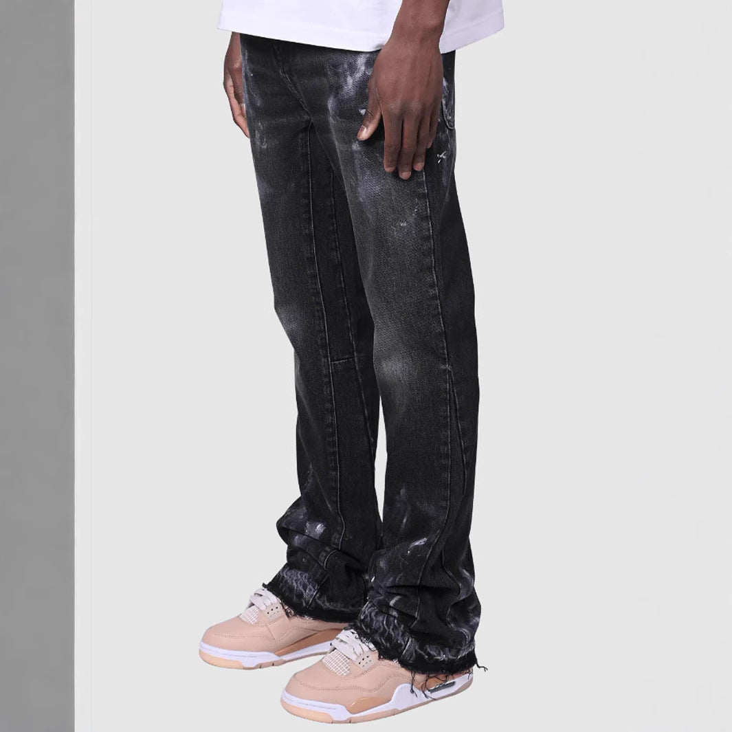 Straight-leg Denim Jeans