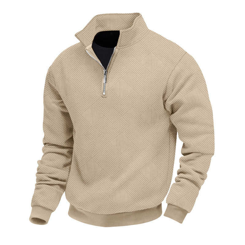 Lapel Zipper Men's Loose-fitting Sweatshirts