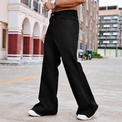 High Waist Bootcut Slim Pants