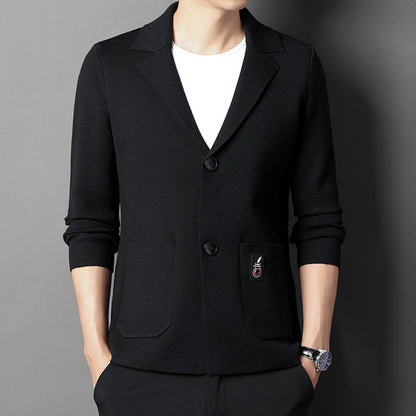 Men's Knit Cardigan Suit