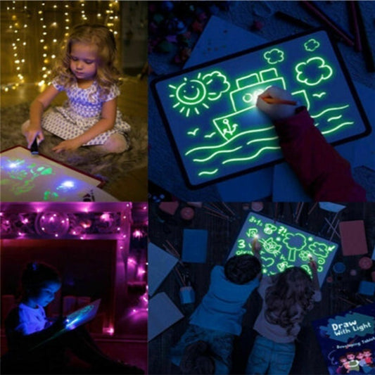 Educational Toy Drawing Pad 3D Magic Light Effects