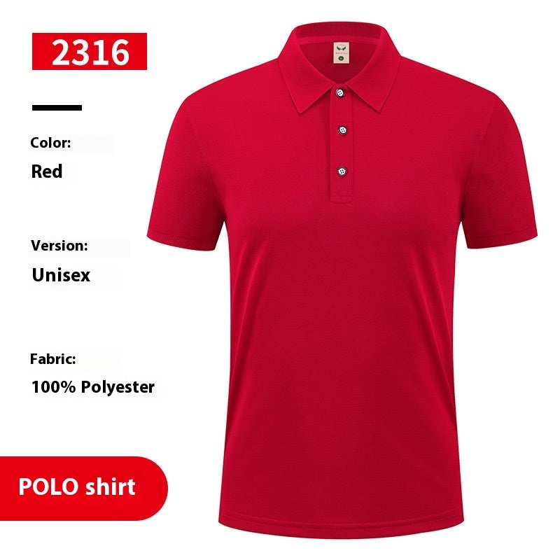 Men's Ice Silk Overalls Polo T-Shirt