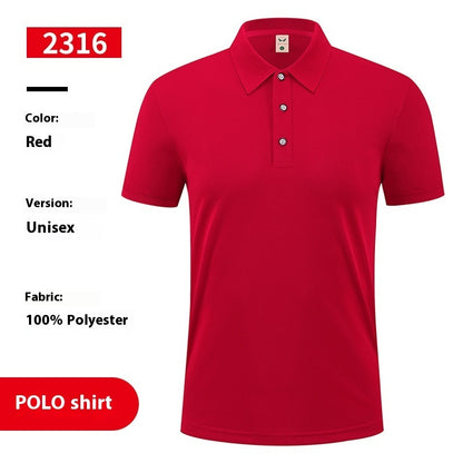 Men's Ice Silk Overalls Polo T-Shirt