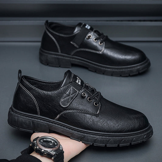 Small Leather Boots Shoes Men