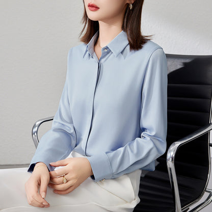 Graceful Satin Top Shirt