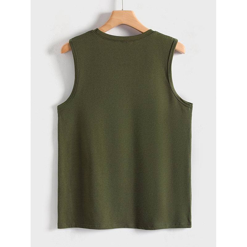 Tank Tops Crew Neck Sleeveless T-shirts