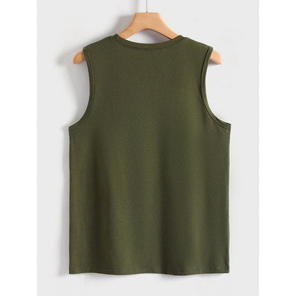 Tank Tops Crew Neck Sleeveless T-shirts