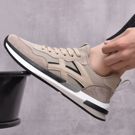 Men's Leather Comfortable Breathable Sneaker