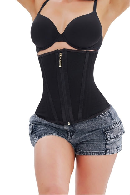 Women Waist Trainers Boned Corset Shapewear With Zippe