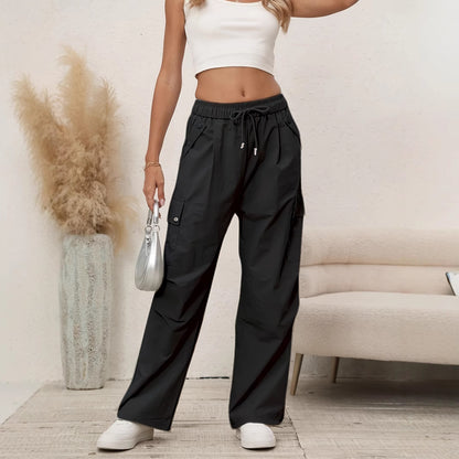 American Trousers High Waist Wide-leg Overalls