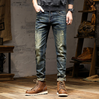 Men's High-end Nostalgic Stretch Jeans