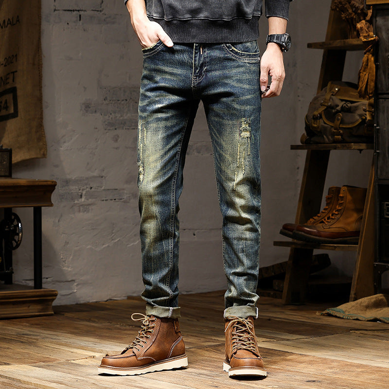 Men's High-end Nostalgic Stretch Jeans