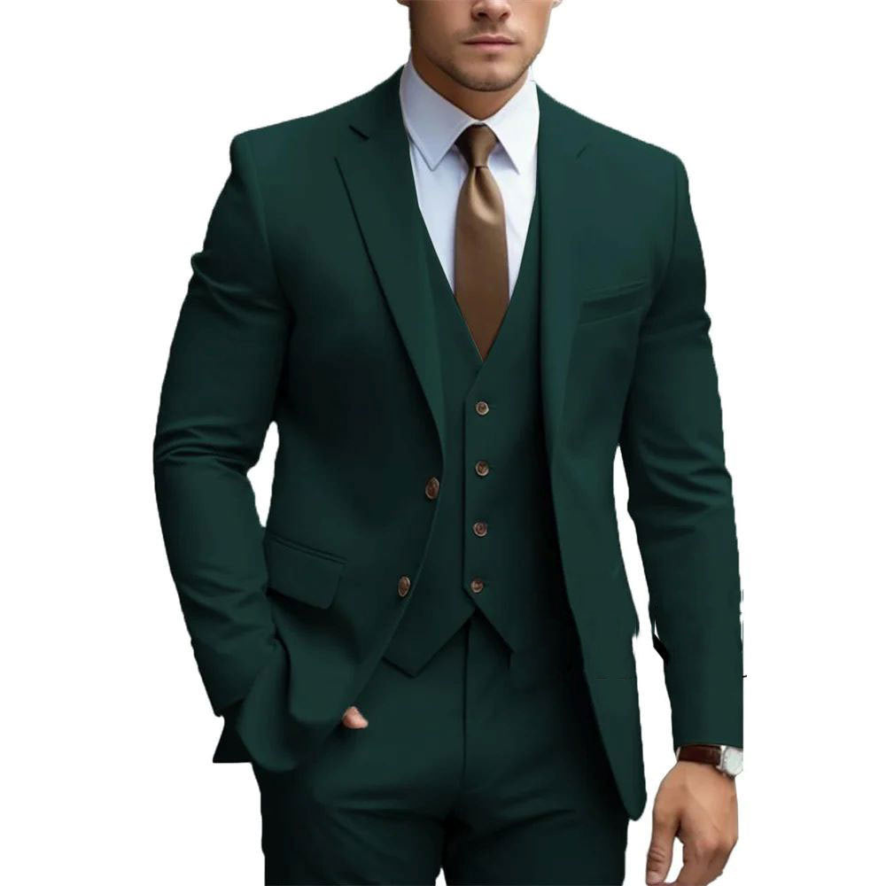 Three-piece Suit For Bridegroom Men's Wedding