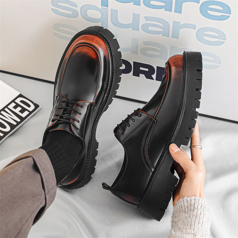 Men's Thick-soled Height-increasing Leather Shoes