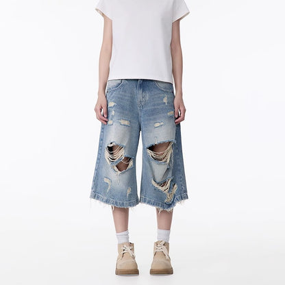 Men's All-matching Straight Capri Pants