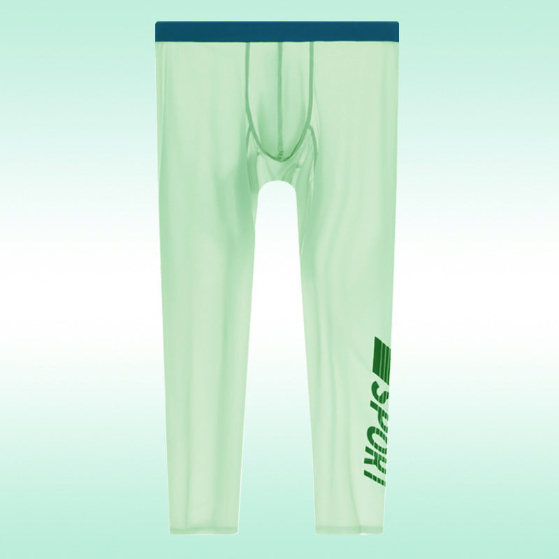 Ice Silk High Elastic Seamless Tight thin Pants