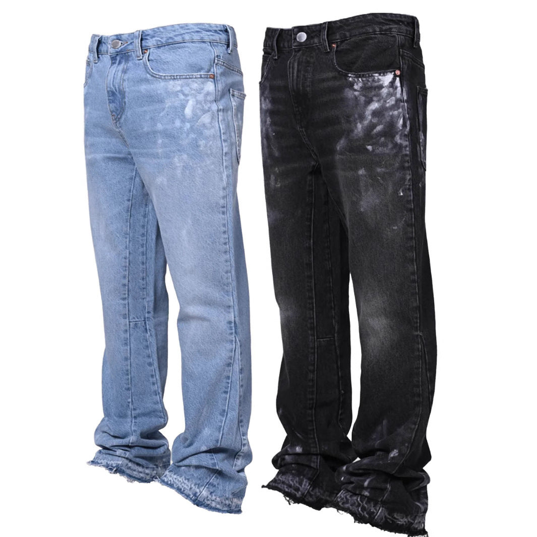 Straight-leg Denim Jeans