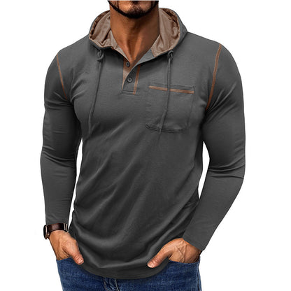 Men's Long-sleeved Hooded