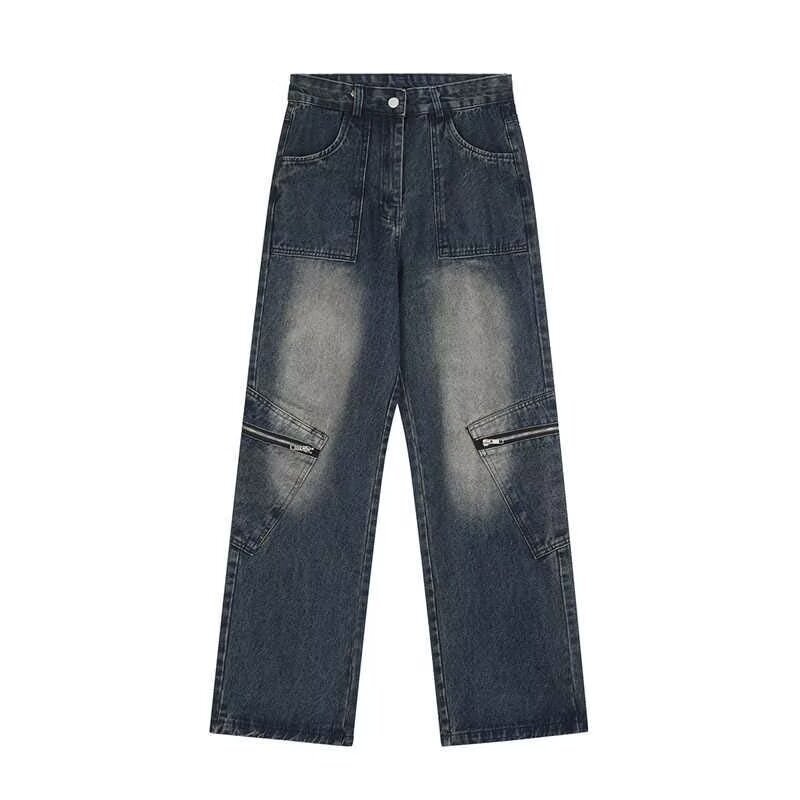 High Street Yellow Mud Dyed Denim Trousers