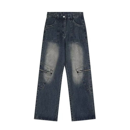 High Street Yellow Mud Dyed Denim Trousers