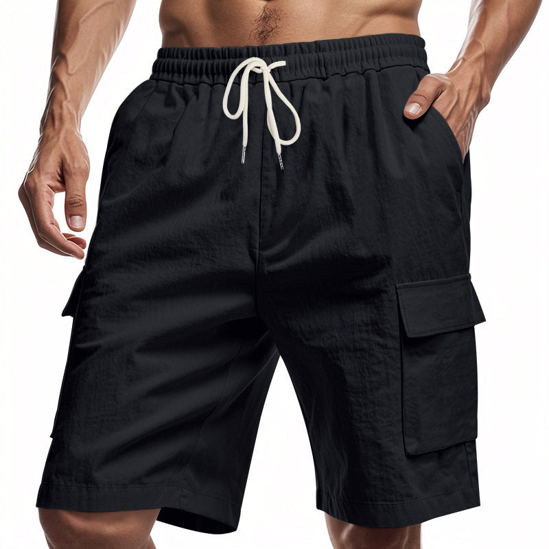 Loose And Leisure Linen Drawstring Shorts