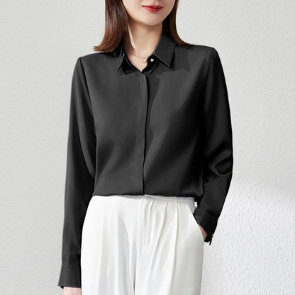 Graceful Satin Top Shirt