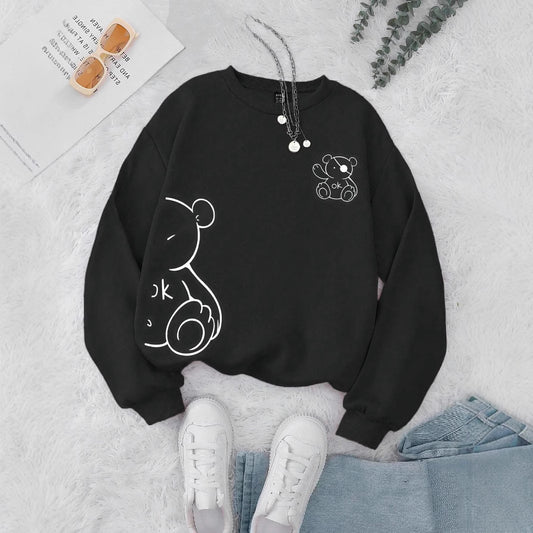 Nice Kawaii OK Teddy Bear Sweatshirts