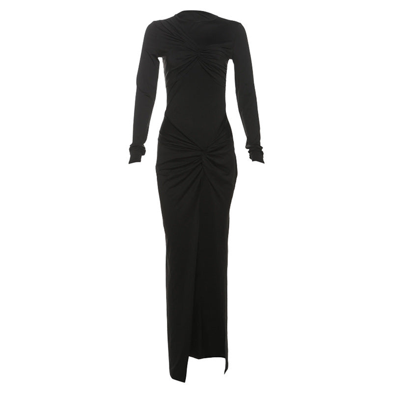 Slit High Waist Slim Fit Dress