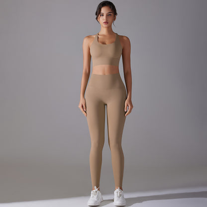 Women Suit Fitness Pants Two-piece Set